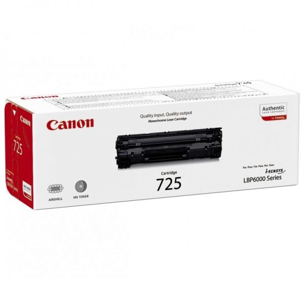کارتریج لیزری طرح درجه یک 725 کانن canon 725 black laser toner cartridge 600x600 - کارتریج لیزری طرح درجه یک 725 کانن Canon این کارتریج طرح اصلی میباشد