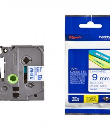 کاست برچسب لیبل برادر TZe-223 آبی روی سفید Brother