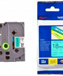کاست برچسب لیبل پرینتر برادر Tze-741 مشکی روی سبز