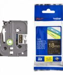 کاست برچسب لیبل پرینتر برادر Tze-344 طلایی روی مشکی Brother Tze-344 p touch Label Tape