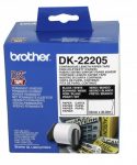 رول برچسب لیبل برادر مشکی رو سفید Brother DK-22205 paper Tape