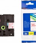 کاست برچسب لیبل برادر TZe262 قرمز رو سفید Brother TZe-262 P-Touch