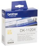 رول برچسب لیبل برادر مشکی رو سفید Brother DK-11204 paper Tape