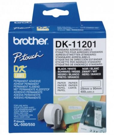 رول برچسب لیبل برادر DK-11201 مشکی روی سفید Brother DK11201