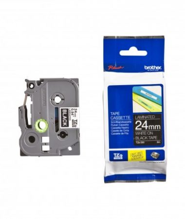 کاست برچسب لیبل برادر TZe355 سفید روی مشکی Brother TZe-355