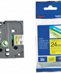کاست برچسب لیبل برادر TZe651 مشکی روی زرد Brother TZe-651