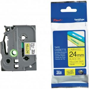 کاست برچسب لیبل برادر TZe651 مشکی روی زرد Brother TZe-651
