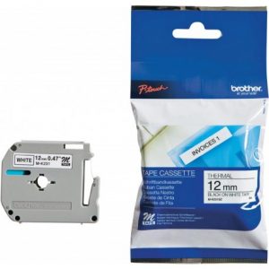کاست برچسب لیبل برادر mk231 مشکی روی سفید brother mk231 p touch tape 12mm black on white 300x300 - کاست برچسب لیبل برادر MK231 مشکی روی سفید Brother M-K231